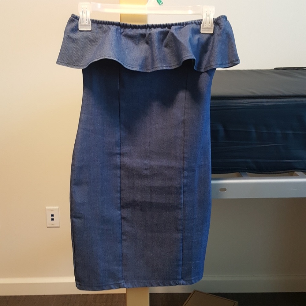 Denim Fitted Dress